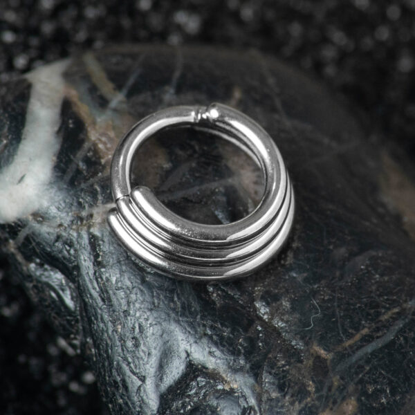 Septum/Daith clicker 16g 3 aros 8mm