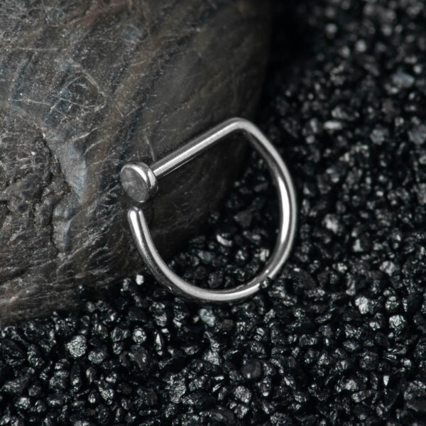 Nostril argolla abierta 18g