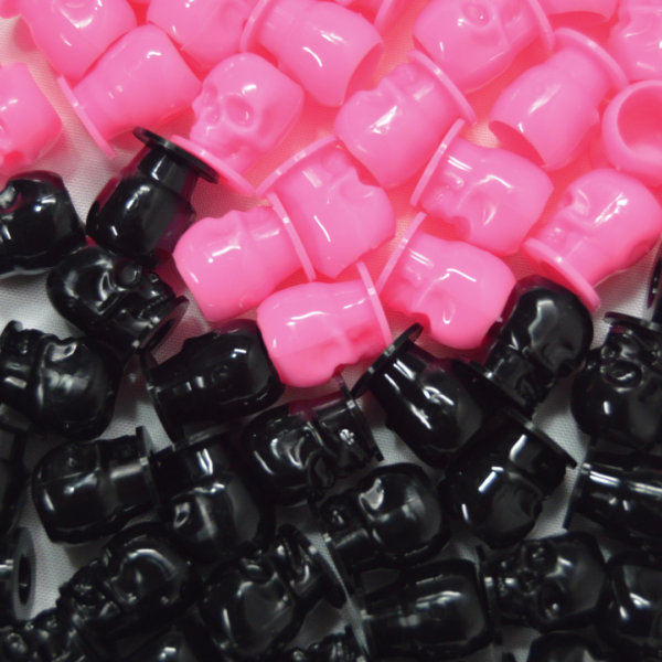 Retapas o Ink Caps forma de Calavera (Skull Ink Caps) 100pz